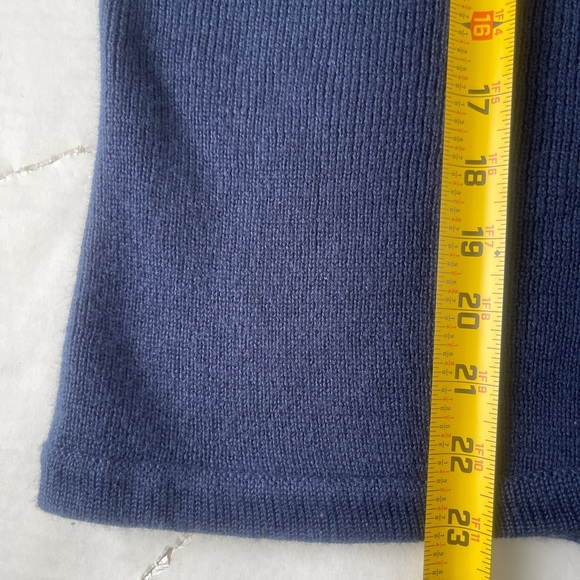 VTG  Portraits By Northern Isles Large  Embroidered Holiday Wool Blend Navy - Picture 7 of 7